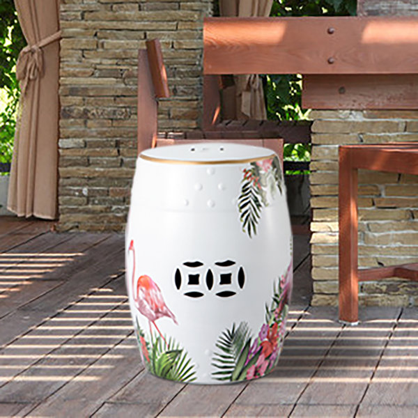 Bay Isle Home Leatherhead 17.5'' Tall Ceramic Garden Stool & Reviews Wayfair